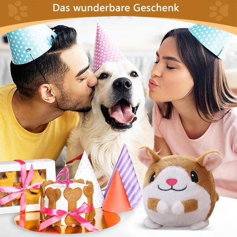 Durable Interactive Plush Dog Toy with Ball, Perfect for Training