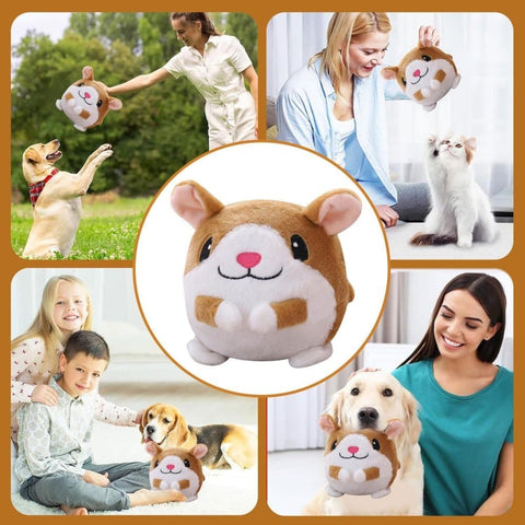 Durable Interactive Plush Dog Toy with Ball, Perfect for Training