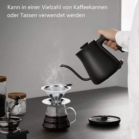 Reusable Stainless Steel Coffee Filter, Durable and Easy to Clean, Eco-Friendly for Brewed Coffee, 10CM