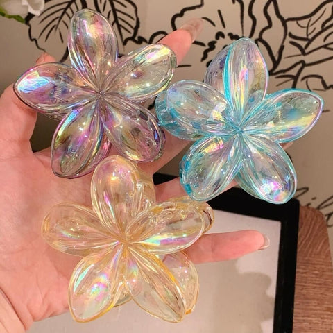 6-Pack Non-Slip Flower Hair Clips, with Flowers