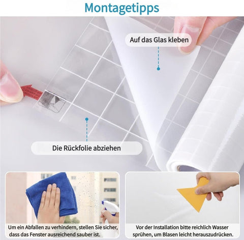 White Frosted Window Film for Bathrooms and Offices, Self-Adhesive Opaque UV Protection Privacy Film, 45cmx2m