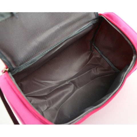 Waterproof makeup bag with 3 compartments and handle, hanging toiletry bag for men and women, Black