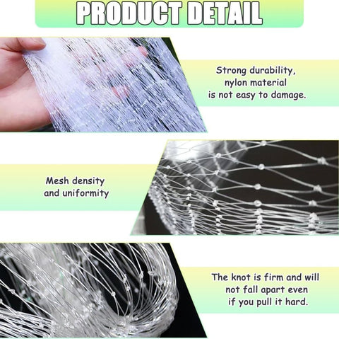 1 Pack Cat Protection Net for Balconies and Windows, Compatible with Cats, 6M x 3M