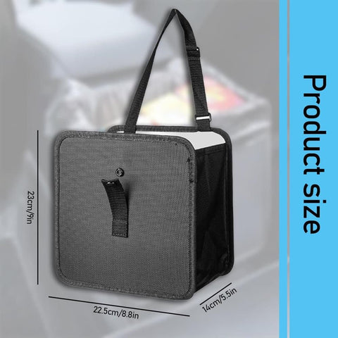 Universal Car Back Seat Storage Bag, Waterproof Small Garbage Container for Travel and Car Interior, Compatible with All Cars