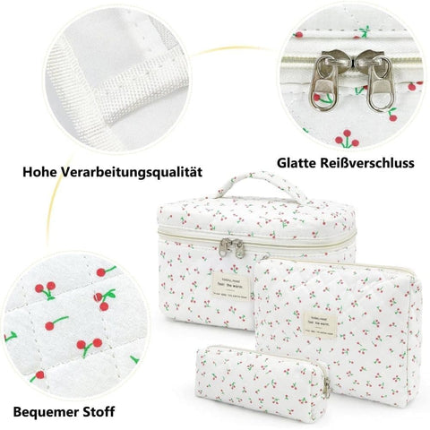 3-Pack Large Toiletry Bag, Size B