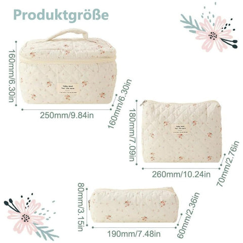3-Pack Travel Toiletry Bag for Cosmetics and Toiletries Organizer