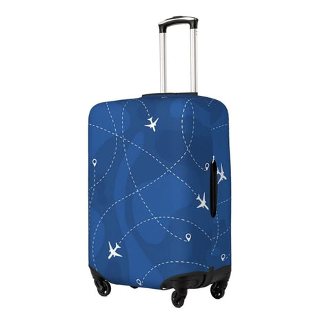 Reinforced Elastic Suitcase Cover Dustproof Durable Double-Sided Printing, 18-32 Inch XL