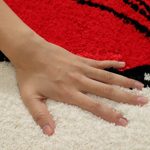 Christmas Santa Claus Bath Mat, Soft Non-Slip Absorbent, Machine Washable, for Living Room and Bathroom