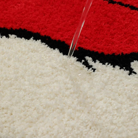 Christmas Santa Claus Bath Mat, Soft Non-Slip Absorbent, Machine Washable, for Living Room and Bathroom