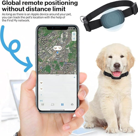 GPS Pet Tracker Collar for Dogs and Cats, Compatible with iOS and Android, Pink