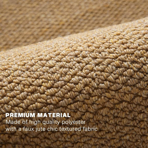 Brown Jute Doormat for Indoor and Outdoor Use Non-Slip Dust-Resistant Quick-Absorbing, 60x90cm