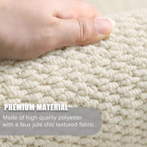 Non-Slip Jute Doormat for Indoor and Outdoor Use Dust-Resistant Quick-Absorbing Welcome Mat, 60x90cm