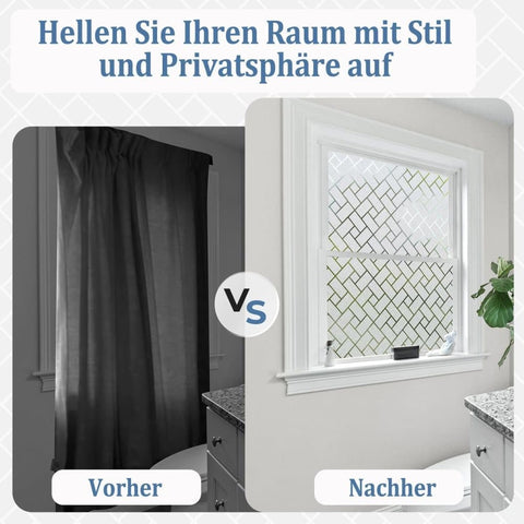 60cmx2m Window Film Self Adhesive Privacy Protection 3D Decorative Frosted Glass Film