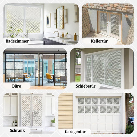 60cmx2m Window Film Self Adhesive Privacy Protection 3D Decorative Frosted Glass Film