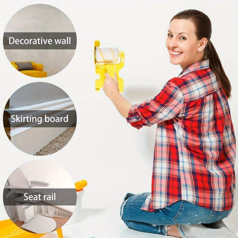 1 Set Paint Roller Set for Indoor Walls, Perfect for Precise Painting of Corners and Edges
