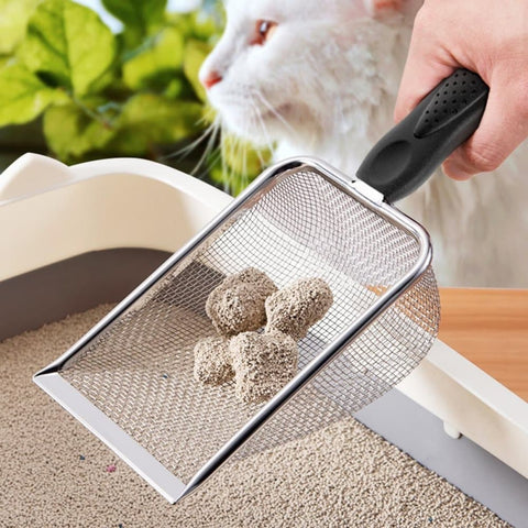 Stainless Steel Cat Litter Scoop, 5.0MM, Robust and Durable, Easy to Clean for Litter Box