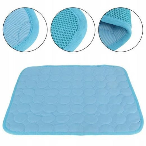 Cooling Mat for Dogs and Cats, 70x55cm, Breathable, Blue, Multiple Colors Available