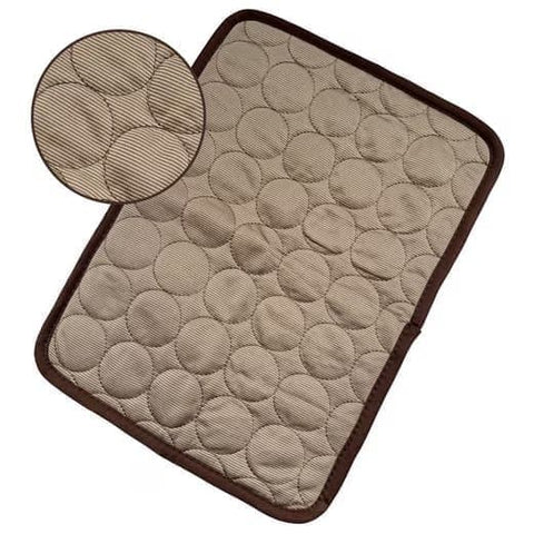 50×40cm Cooling Mat for Dogs and Cats, Breathable, Light Brown, with Multiple Colors Available