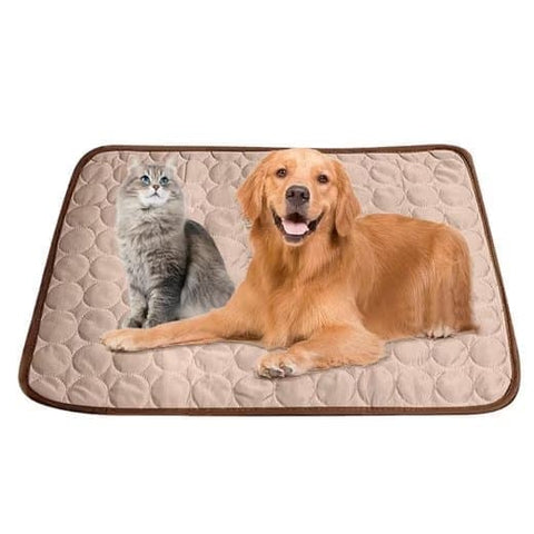 Cooling Mat for Dogs and Cats, Light Brown, 100×70cm, Breathable, Multiple Colors, Compatible with All Breeds