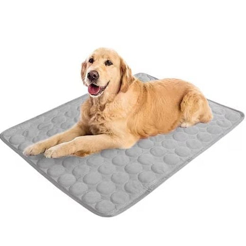 Cooling Mat for Dogs and Cats, 62×50cm, Breathable Pet Pad in Gray, Multiple Colors