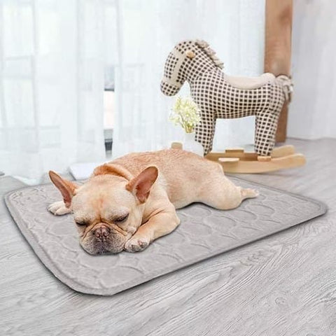 Cooling Mat for Dogs and Cats, 62×50cm, Breathable Pet Pad in Gray, Multiple Colors