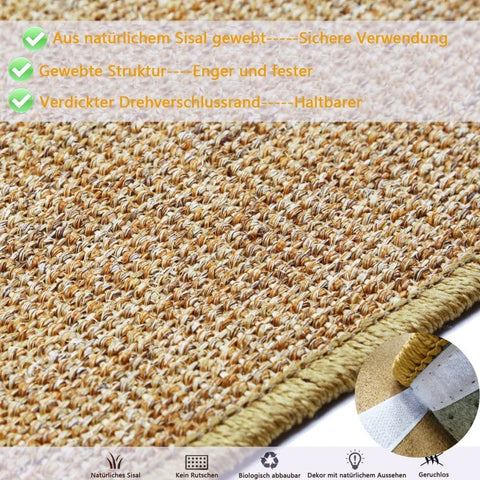 Natural Jute Cat Scratching Mat, Durable Floor Mat and Sustainable Cat Furniture, 30x40cm