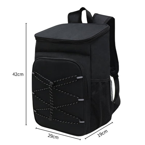 40L Insulated Backpack Cooler Bag Waterproof for Picnic Camping Travel Lunch Grill, Black