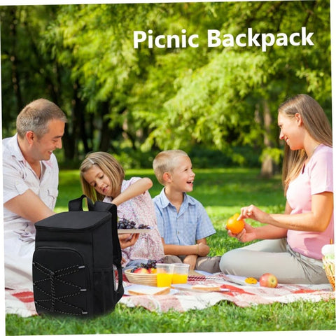 40L Insulated Backpack Cooler Bag Waterproof for Picnic Camping Travel Lunch Grill, Black