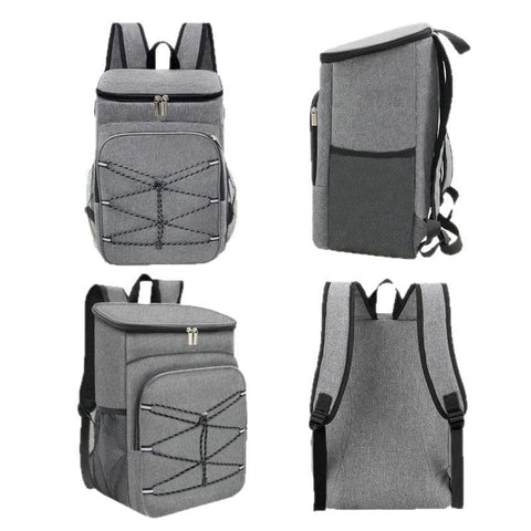 Large Capacity Insulated Backpack Cooler Bag Waterproof for Picnic Camping Lunch Grill, Dark Blue
