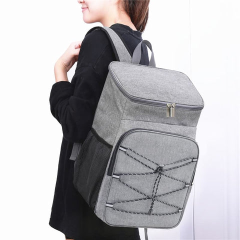 Large Capacity Insulated Backpack Cooler Bag Waterproof for Picnic Camping Lunch Grill, Dark Blue