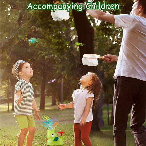 Kids Flying Disc Game with 8 Discs and Safety Glasses, Outdoor Toy for Children