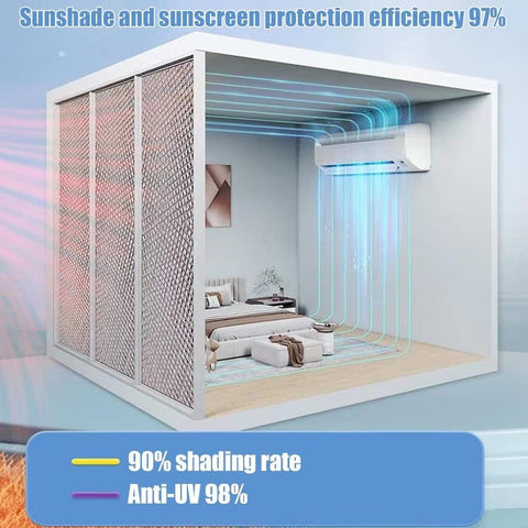 Self-adhesive sun protection film for thermal insulation UV and privacy protection, compatible with balcony windows and conservatories, 60x100cm, Black