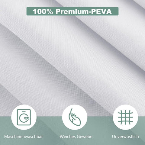 Waterproof Quick-Drying Shower Curtain 180x180cm, Mold Resistant for Bathroom and Outdoor Use, Light Purple