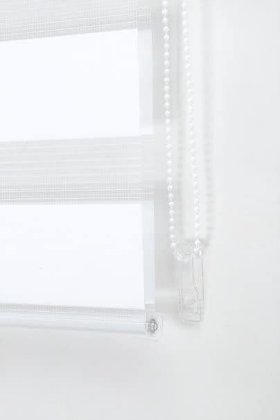 1 PC Zebra Blackout Roller Blind Sun Protection No Drill, 50×150CM, White