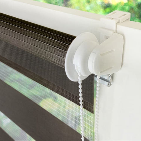 1 PC Zebra Blackout Roller Blind Sun Protection No Drill, 50×150CM, Gray