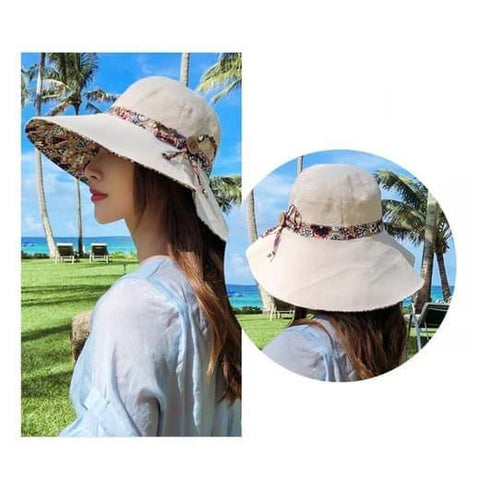 Women's Sun Hat UV Protection Wide Brim Beach Hat Foldable Visor, Pink