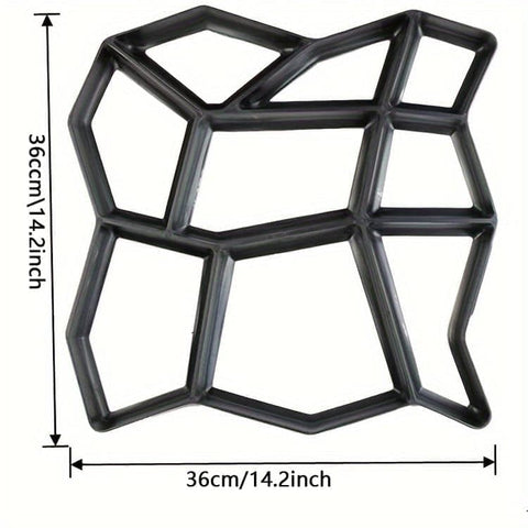36 Paving Molds for Garden Tiles and Stones, 36x36x3.6cm