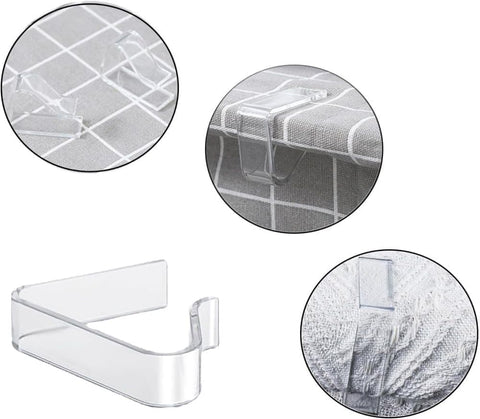 12pcs plastic tablecloth clips for thick tables, garden table camping picnic, compatible with most brands, 12cm