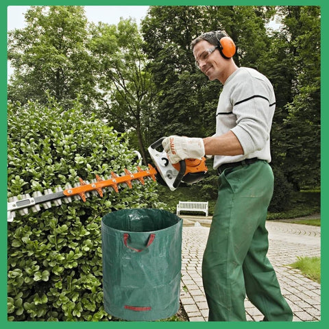 5000L Large Capacity Garden Bags with Handles, Self-Standing and Robust for Leaves Lawn Hedges and Garden Waste, 80 x 100cm