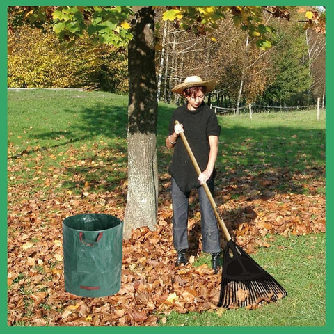 2 Large Capacity Garden Bags with Handles, Self-Standing and Robust for Leaves Lawn Hedges and Garden Waste, 67 x 76cm
