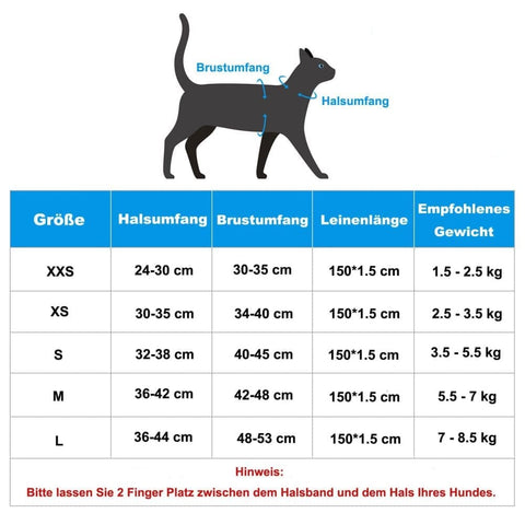 Adjustable Pet Harness with Reflector and Leash for Cats and Dogs, Soft Comfortable Vest Anti-Escape, Compatible with Small Medium Large Pets, M, Black