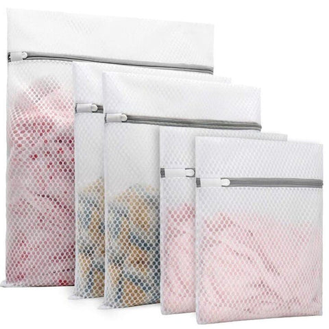 3-Pack Laundry Bag for Washing Machine and Dryer, Travel Storage Net, Medium