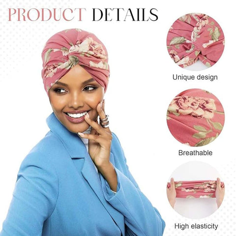 2-Pack Lightweight Breathable Elastic Sleeping Cap, Soft Stretchy Comfortable Night Cap, Cozy Sleeping Hood, 2-Pack