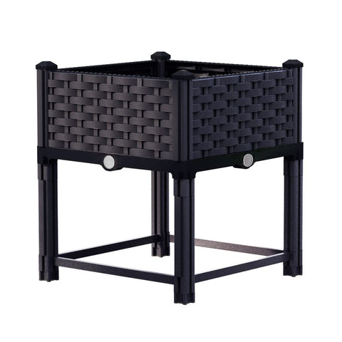 Raised Garden Bed Planter Box 40 x 40 x 23 cm, PP Growing Container for Herbs and Vegetables