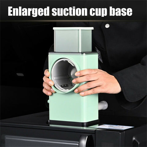 Manual Rotary Drum Grater, Vegetable Slicer, Chopper and Cheese Grater for Kitchen