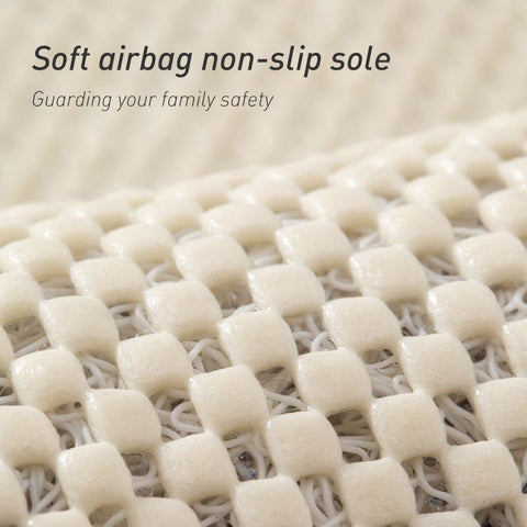 Quick-Dry Non-Slip Bathroom Mat 40 x 60 cm, Soft Loofah-Style Shower Rug, Gray