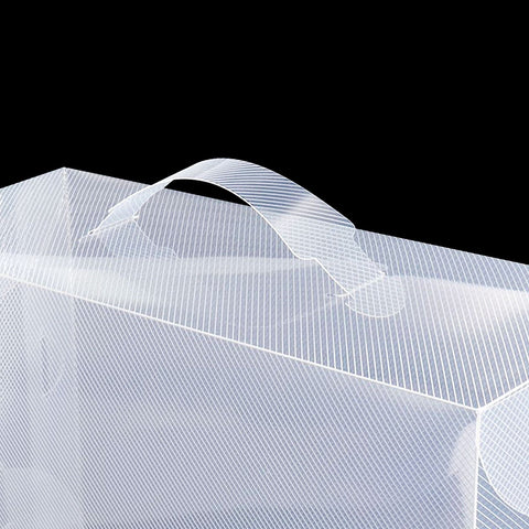 20 Pack Clear Shoe Storage Boxes, Foldable Stackable Organizer Cases