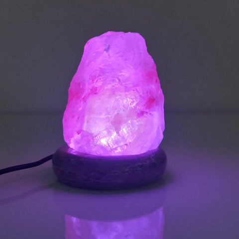 USB Color Changing Himalayan Salt Lamp, Pink Natural Rock LED Night Light