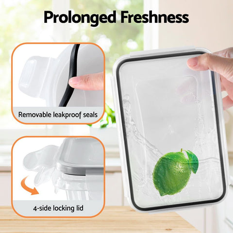 16-Piece Cereal Dispenser and Food Storage Container Set