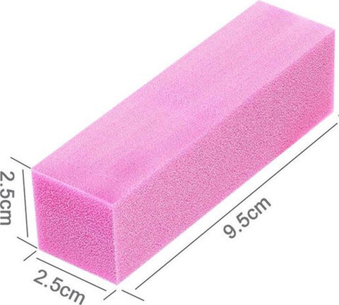 Block Files | Nail Block | Buffer Block | Nail File | Polishing Block | Nail Buffer | Buffing Block | 2 Piece | Pink